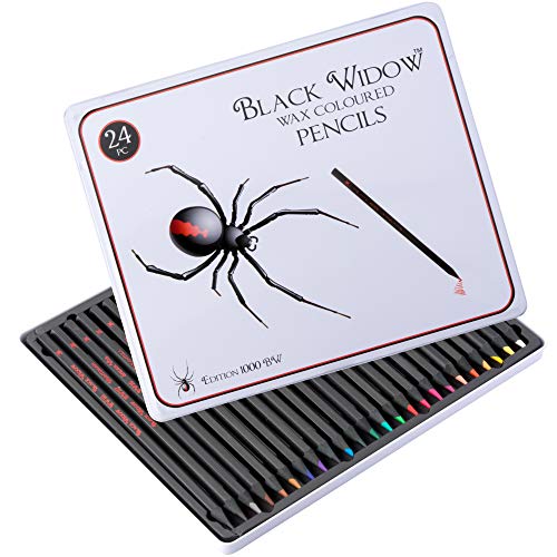 Colored Pencils for Adults, the Best Color Pencil Set for Adult Coloring Books, A Quality 24 Piece Blackwood Drawing Kit Available to Use in your books