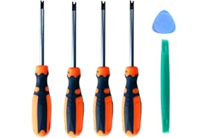 Fongmore 4 cacciaviti a U tipo forcella a U da 1,7 mm, 2,0 mm, 2,3 mm, 2,6 mm, kit di cacciaviti antiscivolo di precisione con strumento manuale multifunzionale magnetico