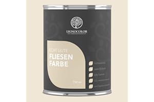 Lignocolor Fliesenfarbe matt | hochbeständige Farbe für Wand- & Bodenfliesen (Cream matt, 750 ml) | hochdeckend für den Innenbereich