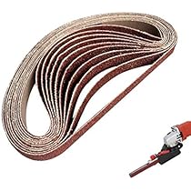 10Pcs 452X15Mm Ceinture De Ponçage Bande Abrasive Remplacement Pour