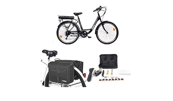 Momo Design Venezia, Bicicletta elettrica a pedalata assistita Unisex  Adulto, Nero, Unica + Borse da Trasporto + Kit Riparazione + Supporto  Universale per Smartphone : Sport e tempo libero