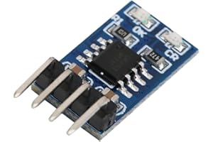 LiebeWH Módulo de Carga Solar 5V Controlador Carga Panel Solar Entrada 4.4-6V Salida 4.2V 1A 3.7V 18650 LiPo Li Ion Cargador Batería Litio Módulo Controlador Carga Solar MPPT con Indicador LED