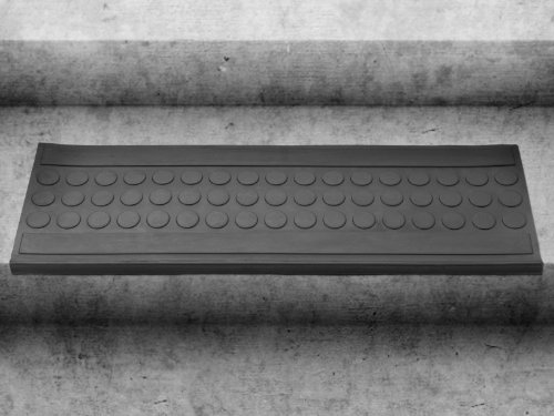 Stufenmatten aus Gummi – 25x75cm – rutschhemmend, für Innen- und Außentreppen - 2