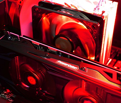 VIBOX Warrior 4X Gaming PC – 4,1GHz AMD FX 6-Core CPU, RX 460 GPU, leistungsfähig, Hochleistung, Desktop Gamer Computer mit Spielgutschein, Rot Innenbeleuchtung, lebenslange Garantie* (3,5GHz (4,1GHz Turbo) Superschneller AMD FX 6300 Sechs 6-Core Prozessor CPU, MSI AMD Radeon RX 460 2GB Grafikkarte, 8GB DDR3 1600MHz RAM, 2TB (2000GB) SATA III 7200rpm Festplatte, Raijintek Aidos Air CPU Kühler, 85+ Netzteil, Corsair Carbide Spec-03 LED Gaming Gehäuse, AM3+ Mainboard, Ohne Windows Betriebssystem) - 4
