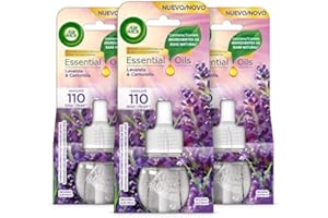 Air Wick Eléctrico - Pack de 3 Recambios de Ambientador para casa con aroma a Lavanda