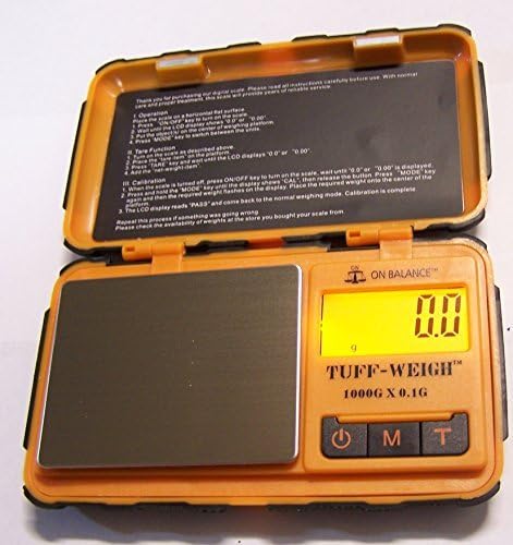 BrewGlobal Brewista Weigh Rugged Tough Digital Scale 1000g x 0.1g - Orange (TUFF-100) by On Balance