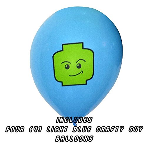 24 Pack of Colorful 25cm Birthday Balloons for Lego Theme Party - 6