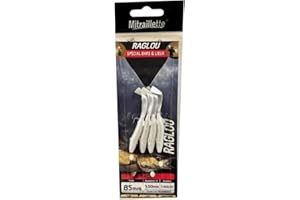 RAGOT Raglou ganci N ° 2 x 4 – Pearl Sea Fishing Spinners/piume