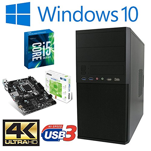 Master-PC Intel Core i5-6400 (Quad-Core) Skylake 4 x 2,70 GHz, 8 GB DDR4, 256 GB SSD SATA3, Intel HD 530 Grafik 4K, USB 3.1, HDMI, DVI, VGA, DVD-Brenner, Sound, Gigabit-Lan, Windows 10 Pro. Master-PC Intel Core i5-6400 (Quad-Core) Skylake 4 x 2,70 GHz, 8 GB DDR4, 256 GB SSD SATA3, Intel HD 530 Grafik 4K, USB 3.1, HDMI, DVI, VGA, DVD-Brenner, Sound, Gigabit-Lan, Windows 10 Pro.