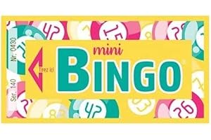 Lotoquine Ticket Mini-Bingo, Jaune, Lot de 500