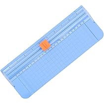 Flintronic Massicot A4, Guillotine Portable Coupe-papier 38CM, Outil De Scrapbooking Avec Protection De Sécurité Automatique Pour Papier Craft, Coupons, Étiquettes Et Cartes