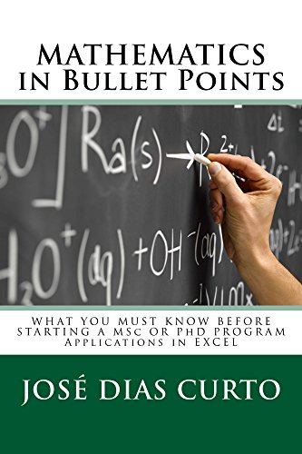 MATHEMATICS in Bullet Points: What you must know before starting a MSc or PhD program - Applications