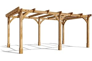 Dunster House Wooden Pergola Kit 5 x 3 Metres Leviathan Garden Plant Frame