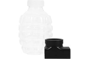 Toyvian Plastic Bead Subpackage Bottle, Bottle with Connector Splatter Pineapple hoppers Pineapple Bottle Shooter Game Accessory