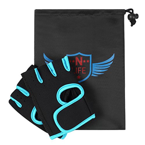 Nlife Power-Grip Half-Finger SPORTS HANDSCHUHE, EXERCISE GLOVES Ideal zum Radfahren, Rudern, Gewichtheben und Cross Fit Training - 4