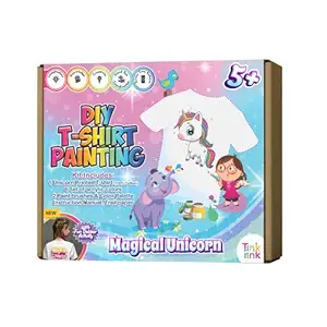 Tink Rink DIY Tshirt Painting Kit for Kids | 13-14 Years | Magical Unicorn | DIY Activity Kit for Kids | Art and Craft Kit | Art Activity | Gift for Boys and Girls