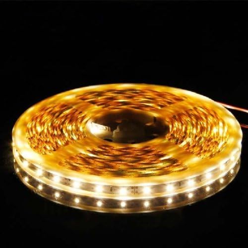 Generic 5 Meters (16.4 Feet) Spool 300 LEDs SMD3528 Non Water-proof Flexible Ribbon LED Strip Warm White Light