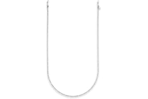 Modern glasögonkedja dam (75 cm) - Vattentålig Figarokedja för glasögon i guld, silver eller roséguld - Glasögonband i rostfr