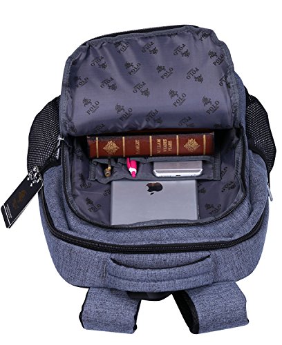 VIDENG POLO Laptop Rucksack 17 Zoll Leicht Reise Rucksack Schulranzen Beiläufig Tagesrucksack - 6