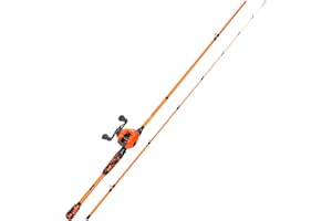 Sougayilang ZJJ Spinning Rod and Reel Combos, IM7 Graphite 2 section Rods, Spinning Reel with Sturdy Metal Spool for Saltwater Freshwater Fishing Set