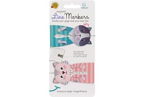 GIFTS FOR READERS & WRITERS Line Markers Segnalibro | Set di 2 Segnalibri Magnetici | Indicatore di Linea di Pagina | Clip Portapagina Magnetica per la Lettura | Regalo per Lettori e Amanti dei Libri