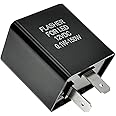 JZK 12V 2 Pin Lamp Flasher Relay, Motorcycle Load independent LED Flasher Relay Indicator, LED Turn Signal Indicator Relay, Light Flasher Blinker Relay, Fix Electronic Relay