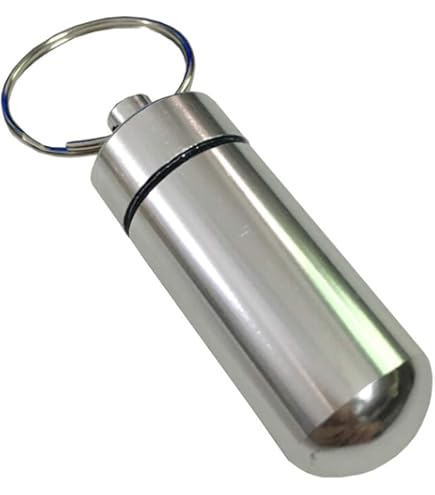 Portapillole Con Portachiavi: Discreto Organizer Per Medicinali, Stampato In 3D - Italia - Foto 3