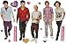 Produktbild Unbekannt 16 tlg. Set: XXL Wandtattoo / Sticker - One Direction Boygroup Sänger Schauspieler Musiker - Wandsticker Aufkleber
