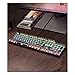 Price comparison product image Mechanical Keyboard Machine Punk Style 87 Key Game Office with Waterproof Function QWERTY Layout,Black