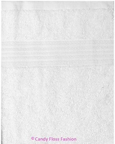 Candy Floss Attic 100% Egyptian Cotton Hand Face Bath Sheet Bale Luxury Pure Supersoft Towel Bath Sheet White
