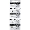 Energizer 364-363 1.55v #364/363 Low-drain Battery (SR621SW) Pack of 5 Batteries.