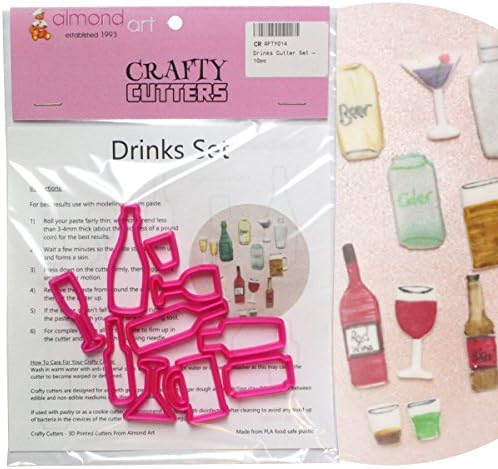 Drinks Cutter Set - 10pc - Cake Decorating & Cupcake Topper Cutters