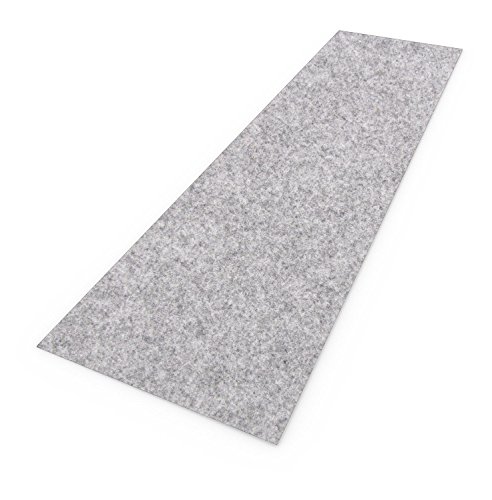 XXL Tischläufer Tischband aus edlem Filz, modernes graumeliert (+ weitere Farben), ca. 40x150cm, abwaschbar. Original von Luxflair®