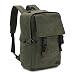 Produktbild Rucksack männer Canvas Rucksack Vintage Wasserabweisend notebook rucksack Retro Backpack mit viel Stauraum 15.6 Zoll Laptop Tasche Armeegrün RAVUO