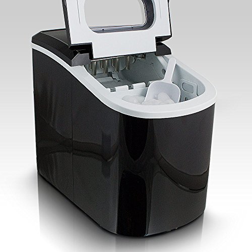 Eiswürfelmaschine Eiswürfelbereiter Eiswürfel Ice Maker Eis Maschine (Schwarz)