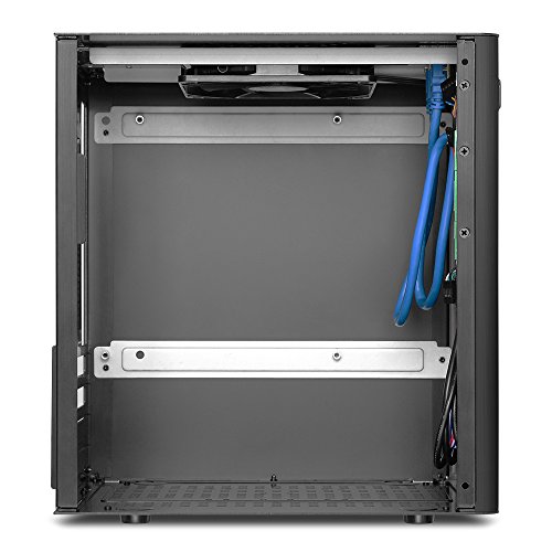 Sharkoon CA-M Mini-Tower Negro Carcasa de Ordenador - Caja de Ordenador (Mini-Tower, PC, Aluminio, Micro-ATX,Mini-ITX, Negro, Hogar/Oficina)