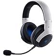 Razer Kaira Pro HyperSpeed Wireless Gaming Headset with Haptics for Playstation 5 / PS5, PS4, PC, Mobile: Titanium 50mm Drivers - Hybrid Mic - Low Latency Bluetooth - 30 Hr Battery - White & Black