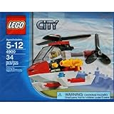LEGO City Mini Figure Set 4900 Fire Helicopter - Bagged (34 pieces)