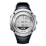 OOLIFENG GPS-Uhr Wasserdicht Outdoor Adventure Sport Smart Uhr für Herren Schwimmen Klettern Wandern Radfahren und Laufen, silber