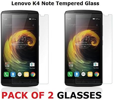 M.G.R.J® Tempered Glass for Lenovo K4 Note - Pack of 2