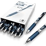 Bolígrafo retráctil de tinta de gel líquido EnerGel XM BL77 de Pentel;...