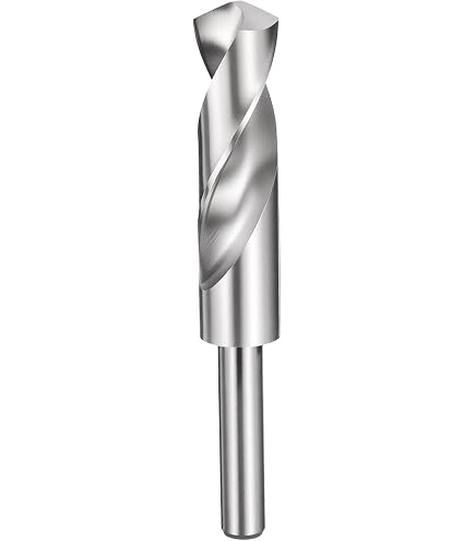 Sourcing Map Foret à Tige Réduite 18mm HSS 4241 - Tige 1/2" Pour Perçage Métal