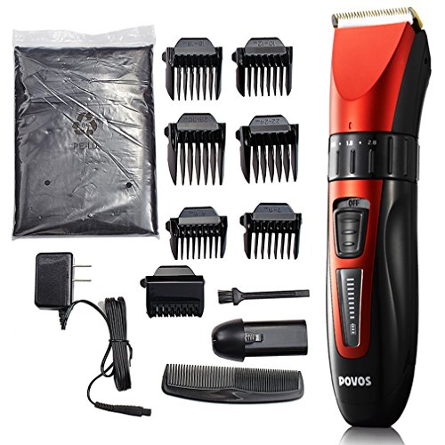 POVOS PR3085 PW230 Hair Clipper (Red/Black)