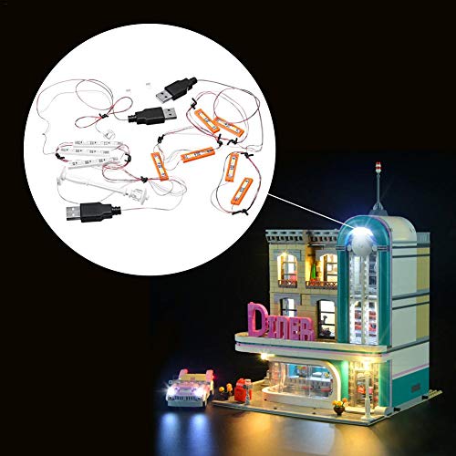 Preisvergleich Produktbild raninnao FÜR Lego10260 - LED Lampe LED-Beleuchtungssatz FÜR Lego Downtown Restaurant