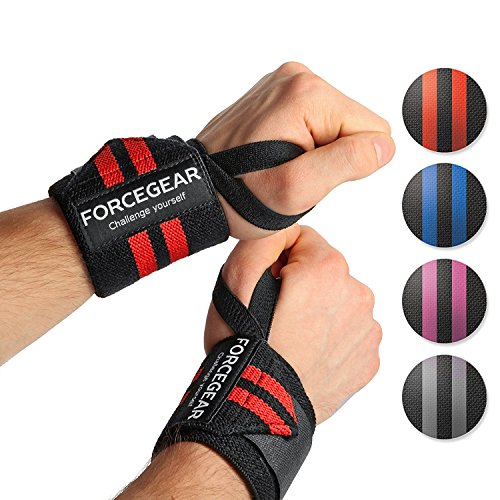 Handgelenkbandagen Profi Qualität (2er Set) - 45cm Länge - maximale Unterstützung für dein Workout - Fitness, Bodybuilding & Cross Fit Bandagen - High Performance Wrirst Wraps - 2 JAHRE GARANTIE