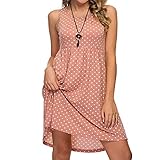 winterkleidung kinder Damen Langarm-Kleider Stretch Rundhals Casual lose T-Shirt Kleid Damen Vintage Ärmellos Spitzenkleid Ballkleid cocktailkleid Retro Rockabilly Spitzen Kleider rauen Sommer T-Shirt Solide Rundhalsausschnitt Tuniken Selbstbindende Kleider Halbarm Bluse Cocktail-Abendkleid Frauen Sommer Lose Kurzarm Casual Dress Blusen Kleid Lose Tunika Casual T-Shirt Kleid Oansatz Beiläufige Tank