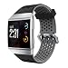 Produktbild YOYOUG Fitbit Ionic Weiches Silikon-Armband, YOUG, leicht, belüftet, Silikon, perforiert, Zubehör, Sportbänder für Fitbit Ionic Mehrfarbig grau