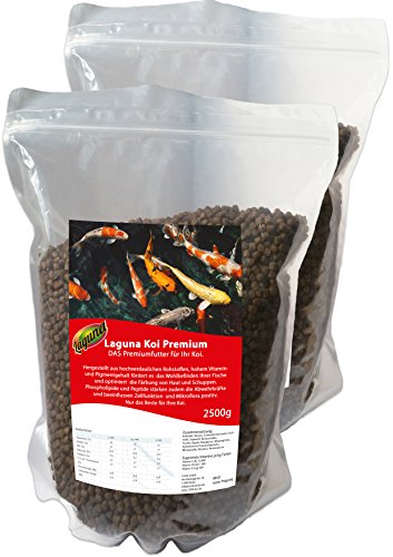 Fischfutter "Laguna Koi Premium" Koifutter 5 kg !!! (ca 10 Liter) 6mm Koifutter Qualität aus Deutschland