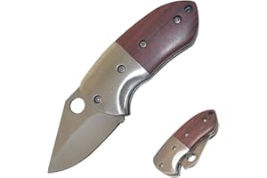 XUDIY Multi-Purpose small pocket knife, Foldable EDC Knife with 1.89 inch Sharp Blade for Camping,Hiking,Hunting and Homeimprovment. (Tip-Yellow)