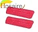 Hosaire 2X Housse de nettoyage de rechange pour balai plat nettoyage en microfibre Rouge(42*13cm)